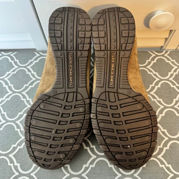 Skechers Bikers Contained Sneakers Women 8 Brown Relaxed Fit Suede Leather - Picture 8 of 10